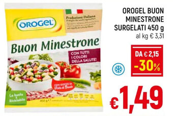 A&O OROGEL BUON MINESTRONE SURGELATI 450 g offerta