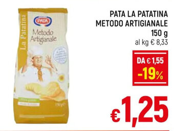 A&O PATA LA PATATINA METODO ARTIGIANALE 150 g offerta