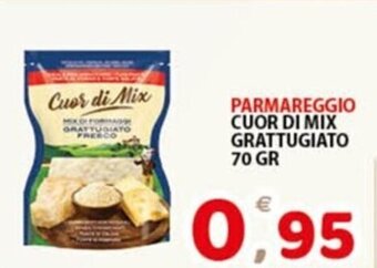 Premium Supermercati PARMAREGGIO CUOR DI MIX GRATTUGIATO 70 GR offerta
