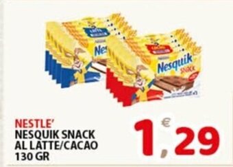 Premium Supermercati NESTLE' NESQUIK SNACK AL LATTE/CACAO 130 GR offerta