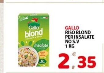 GALLO RISO BLOND PER INSALATE NO S.V 1 KG