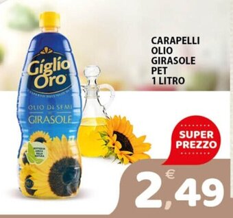 Premium Supermercati CARAPELLI OLIO GIRASOLE PET 1 LITRO offerta