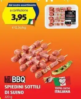 ALDI Spiedini sottili di suino offerta