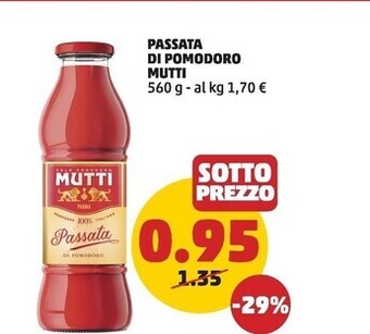 PENNY Mutti passata di pomodoro offerta