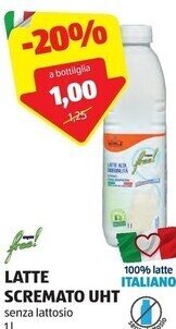 ALDI Latte scremato uht offerta