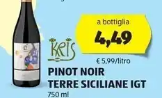 ALDI Kris - pinot noir terre siciliane igt offerta