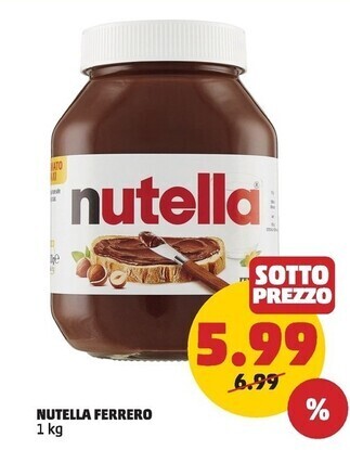 PENNY Ferrero nutella offerta