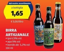 ALDI Birra artigianale offerta