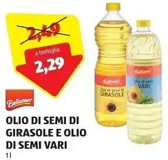 ALDI Bellasan olio di semi di girasole e olio di semi vari offerta