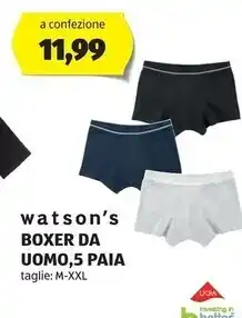 ALDI Watson's boxer da uomo , 5 paia offerta