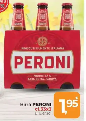 Supermercati Dok Birra PERONI cl.33x3 offerta
