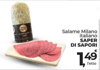Supermercati Dok Salame Milano italiano SAPER DI SAPORI offerta