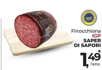 Finocchiona IGP SAPER DI SAPORI