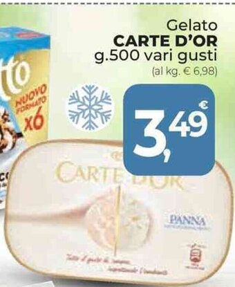Supermercati Dok Gelato CARTE D'OR g.500 vari gusti offerta
