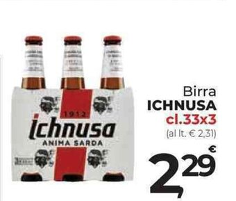 Supermercati Dok Birra ICHNUSA cl.33x3 offerta