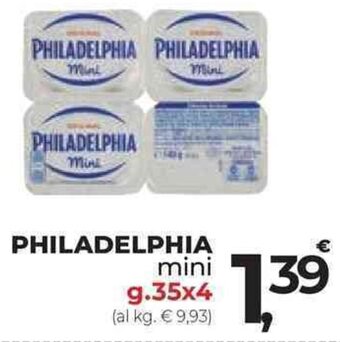 Supermercati Dok PHILADELPHIA mini g.35x4 offerta