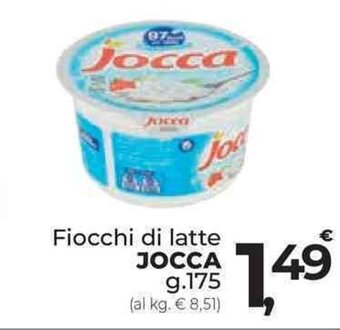 Supermercati Dok Fiocchi di latte JOCCA g.175 offerta