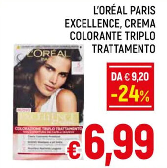 L'ORÉAL PARIS EXCELLENCE, CREMA COLORANTE TRIPLO TRATTAMENTO