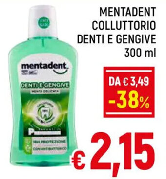 A&O MENTADENT COLLUTTORIO DENTI E GENGIVE 300 ml offerta