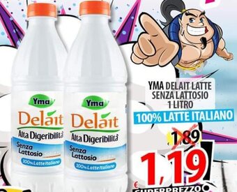 Il Genio Supermercato YMA DELAIT LATTE SENZA LATTOSIO 1 LITRO offerta