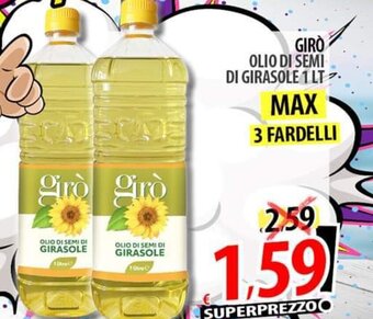 Il Genio Supermercato Girò OLIO DI SEMI DI GIRASOLE 1 lt offerta
