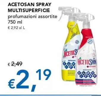 ACETOSAN SPRAY MULTISUPERFICIE profumazioni assortite 750 ml