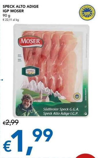 Migross Supermercati e Market SPECK ALTO ADIGE IGP MOSER 90 g offerta