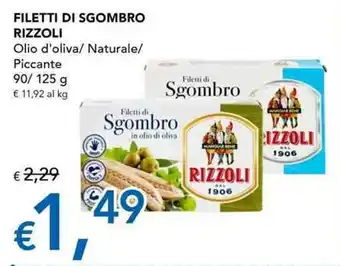 FILETTI DI SGOMBRO RIZZOLI 90/125 g
