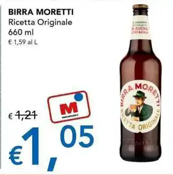 Migross Supermercati e Market BIRRA MORETTI Ricetta Originale 660 ml offerta