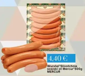 Wurstel "Slivotchnie sosiski ot Mercur" 500g MERCUR
