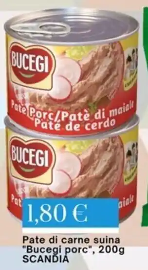 Mix Markt Pate di carne suina "Bucegi porc", 200g SCANDIÁ offerta