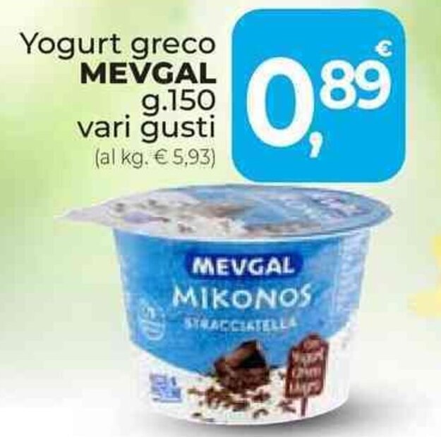 Yogurt greco MEVGAL g.150 offerta di Supermercati Dok
