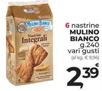 6 nastrine MULINO BIANCO g.240