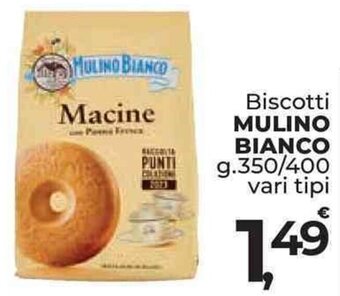 Supermercati Dok Biscotti MULINO BIANCO g.350/400 vari tipi offerta