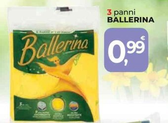 Supermercati Dok 3 panni BALLERINA offerta