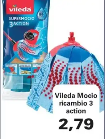 Alvama Vileda Mocio ricambio 3 action offerta