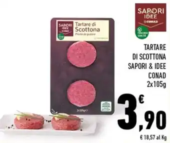 Conad TARTARE DI SCOTTONA SAPORI & IDEE CONAD 2x105g offerta