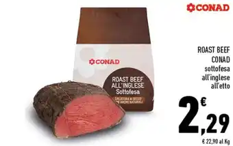 Conad ROAST BEEF CONAD sottofesa all'inglese offerta