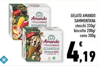 Conad GELATO AMANDO SAMMONTANA stecchi 330g offerta