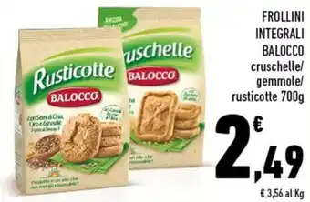 Conad FROLLINI INTEGRALI BALOCCO 700g offerta