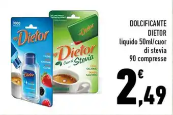 Conad DOLCIFICANTE DIETOR liquido 50ml offerta