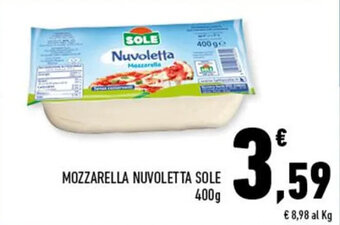 Conad MOZZARELLA NUVOLETTA SOLE 400g offerta