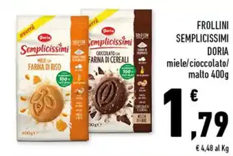 Conad FROLLINI SEMPLICISSIMI DORIA 400g offerta