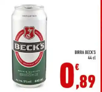Conad BIRRA BECK'S 44 cl offerta