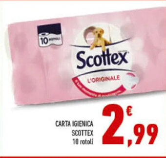 Conad CARTA IGIENICA SCOTTEX 10 rotoli offerta