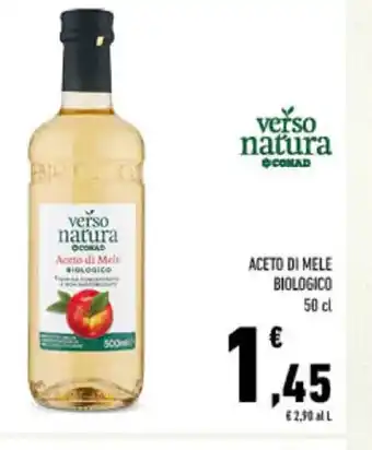 Conad verso natura Aceto di Mele BIOLOGICO 50 cl offerta