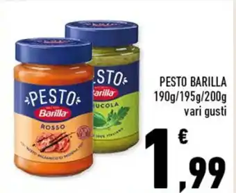 Conad PESTO BARILLA 190g/195g/200g vari gusti offerta
