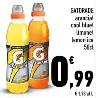 Conad GATORADE arancia/ cool blue/ limone/ lemon ice 50cl offerta