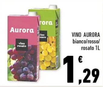 Conad VINO AURORA bianco/rosso/ rosato 1L offerta
