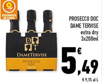 Conad PROSECCO DOC DAME TERVISE extra dry 3x200ml offerta